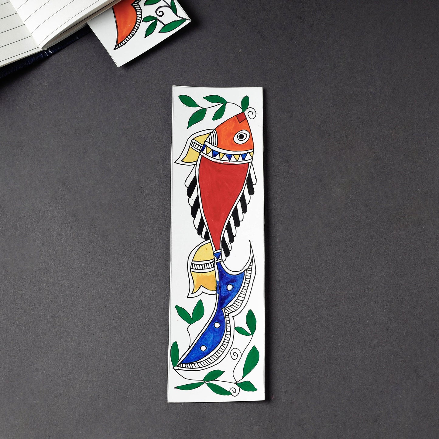 Buy Madhubani Handpainted Bookmark 