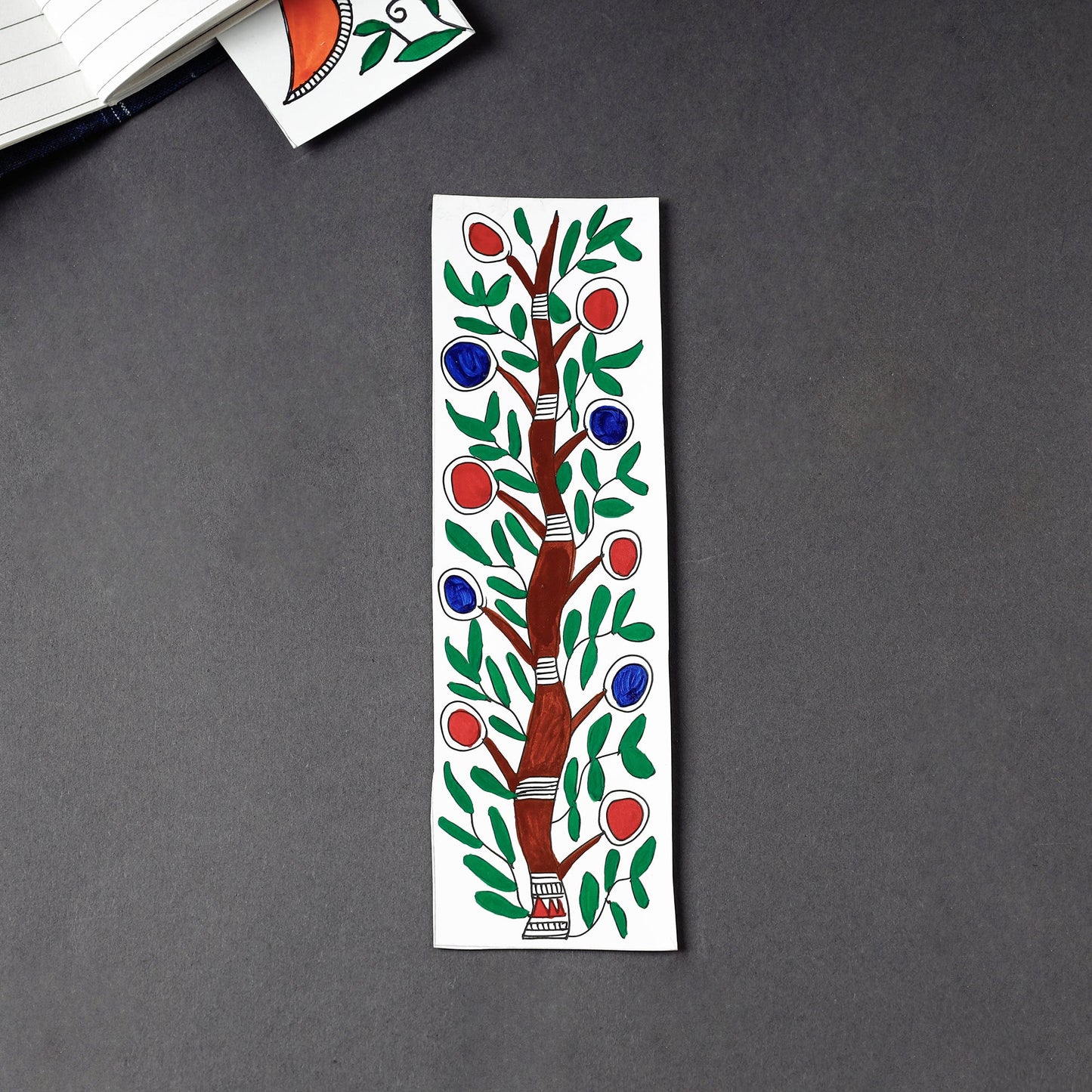 Buy Madhubani Handpainted Bookmark 