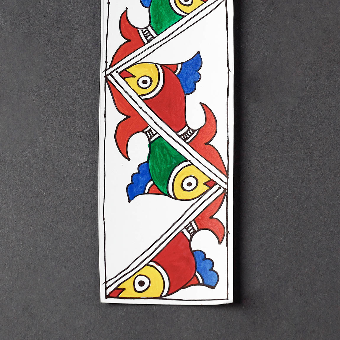 Buy Madhubani Handpainted Bookmark 
