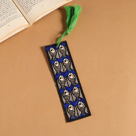 Madhubani handpainted bookmark with tassel 16 - handcrafted