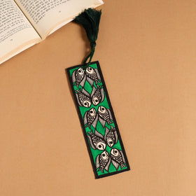 Madhubani handpainted bookmark with tassel 23 - handcrafted
