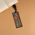 Madhubani handpainted bookmark with tassel 51 - handcrafted