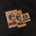 Madhubani handpainted handmade paper diaries (set of 3) 15