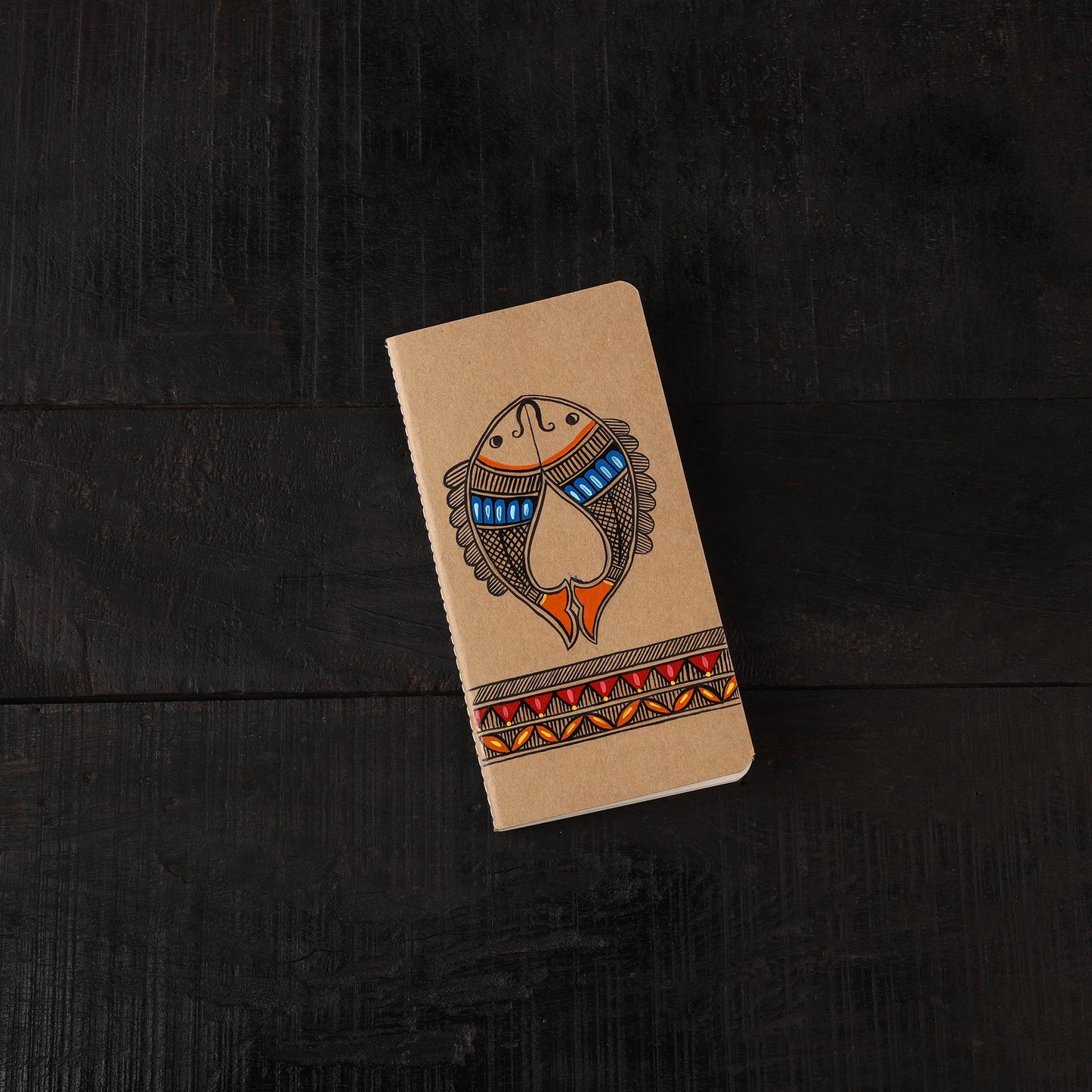 Madhubani handpainted handmade paper diaries (set of 3) 15