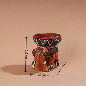  Madhubani Handpainted Paper Mache Home Decor Diya 