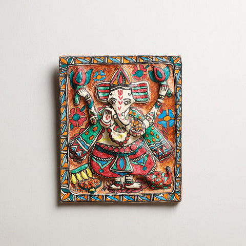 Madhubani Handpainted Paper Mache Wall Frame 
