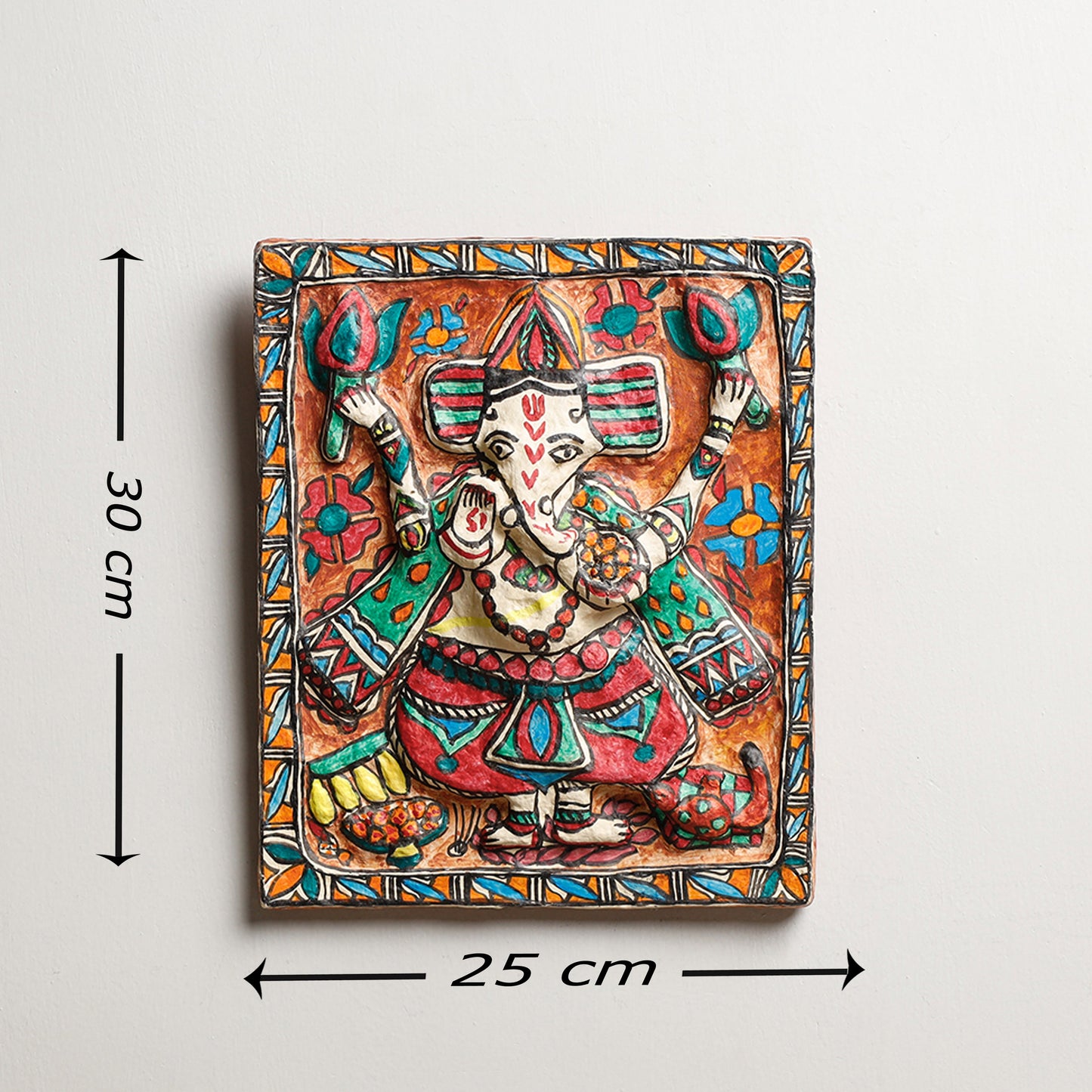  Madhubani Handpainted Paper Mache Wall Frame 