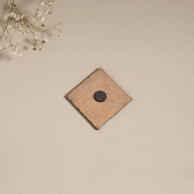 Madhubani handpainted wooden magnet 02 - handcrafted