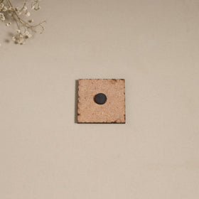 Madhubani handpainted wooden magnet 09 - handcrafted