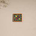 Madhubani handpainted wooden magnet 10 - handcrafted