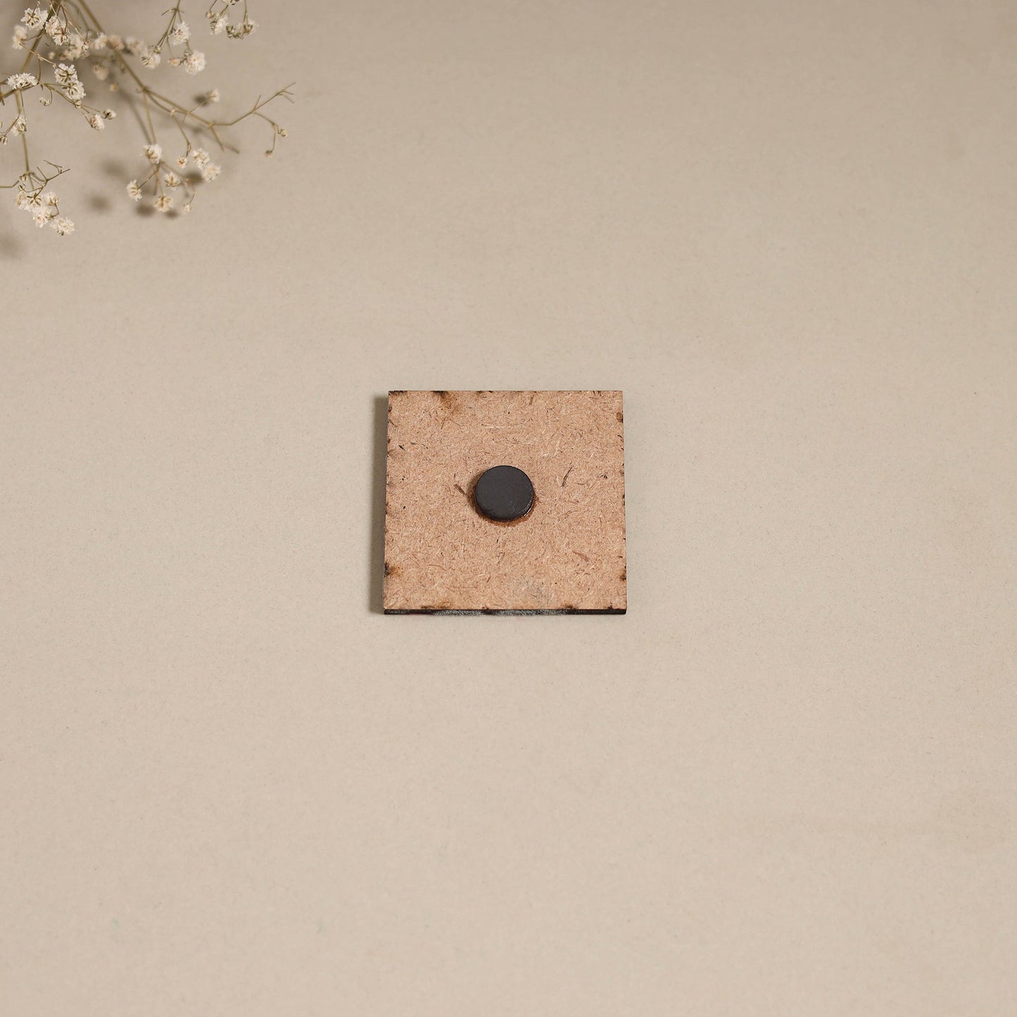 Madhubani handpainted wooden magnet 14 - handcrafted