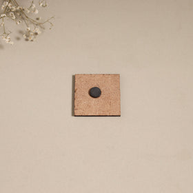 Madhubani handpainted wooden magnet 15 - handcrafted