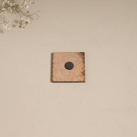 Madhubani handpainted wooden magnet 16 - handcrafted