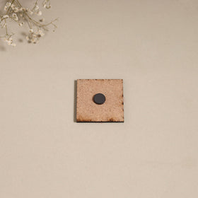 Madhubani handpainted wooden magnet 17 - handcrafted