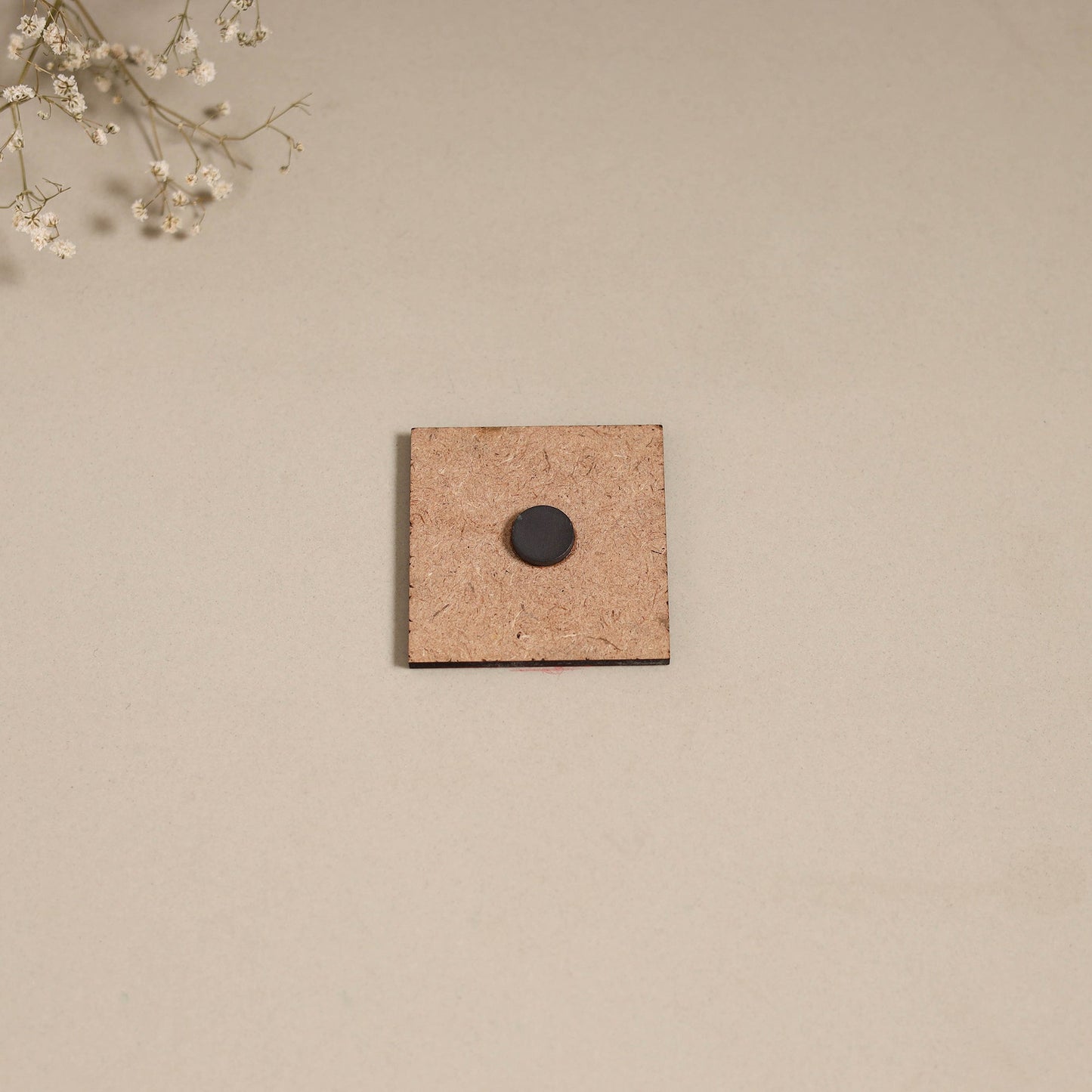 Madhubani handpainted wooden magnet 18 - handcrafted