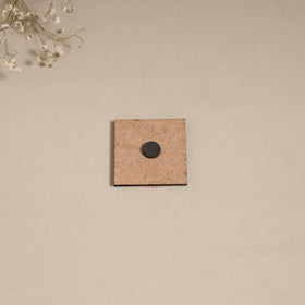 Madhubani handpainted wooden magnet 18 - handcrafted