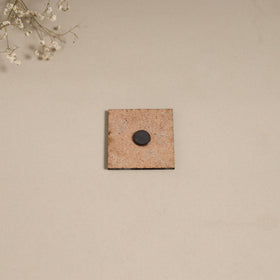 Madhubani handpainted wooden magnet 19 - handcrafted