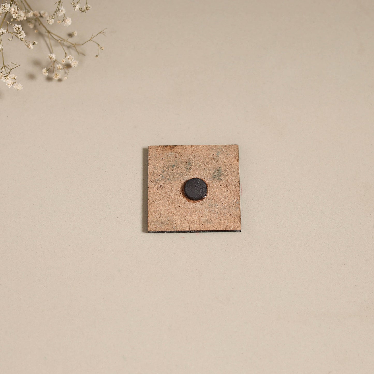 Madhubani handpainted wooden magnet 20 - handcrafted