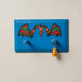  Madhubani Handpainted Wooden Wall Hanger 