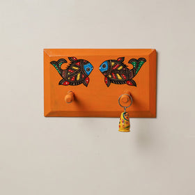  Madhubani Handpainted Wooden Wall Hanger 