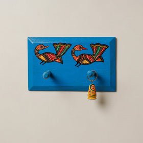  Madhubani Handpainted Wooden Wall Hanger 
