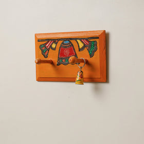 Madhubani Handpainted Wooden Wall Hanger 