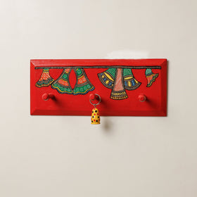  Madhubani Handpainted Wooden Wall Hanger 