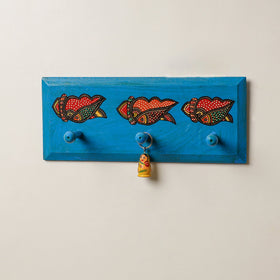  Madhubani Handpainted Wooden Wall Hanger 