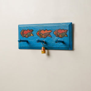  Madhubani Handpainted Wooden Wall Hanger 