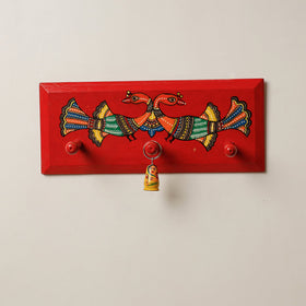  Madhubani Handpainted Wooden Wall Hanger 