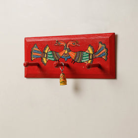  Madhubani Handpainted Wooden Wall Hanger 