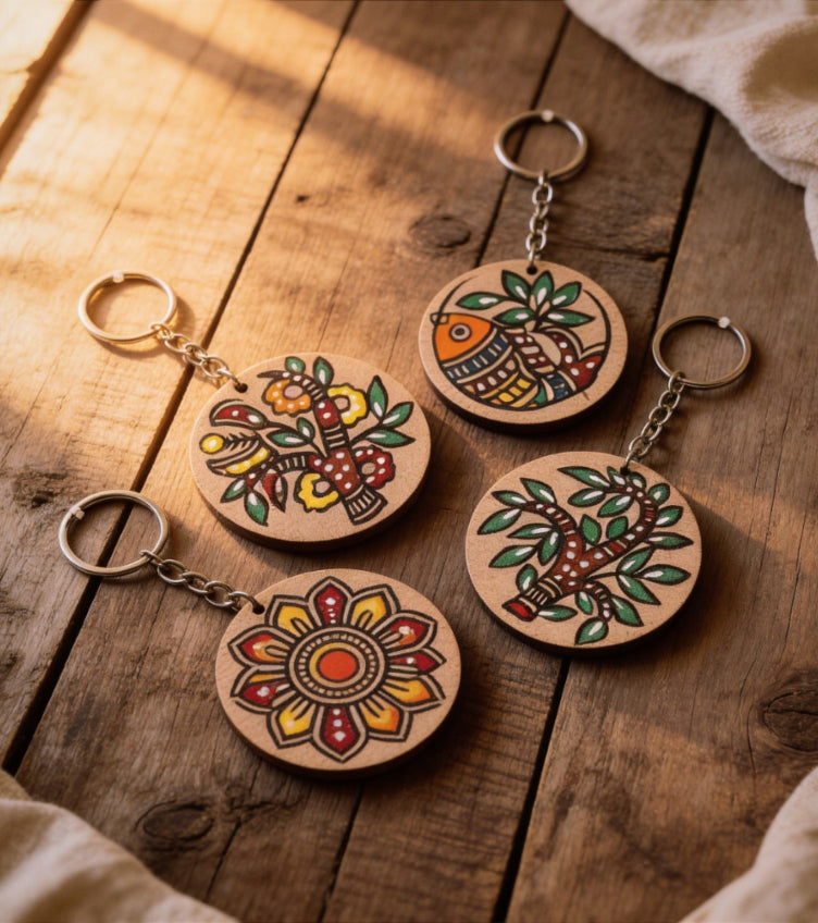 Madhubani Art Keychains