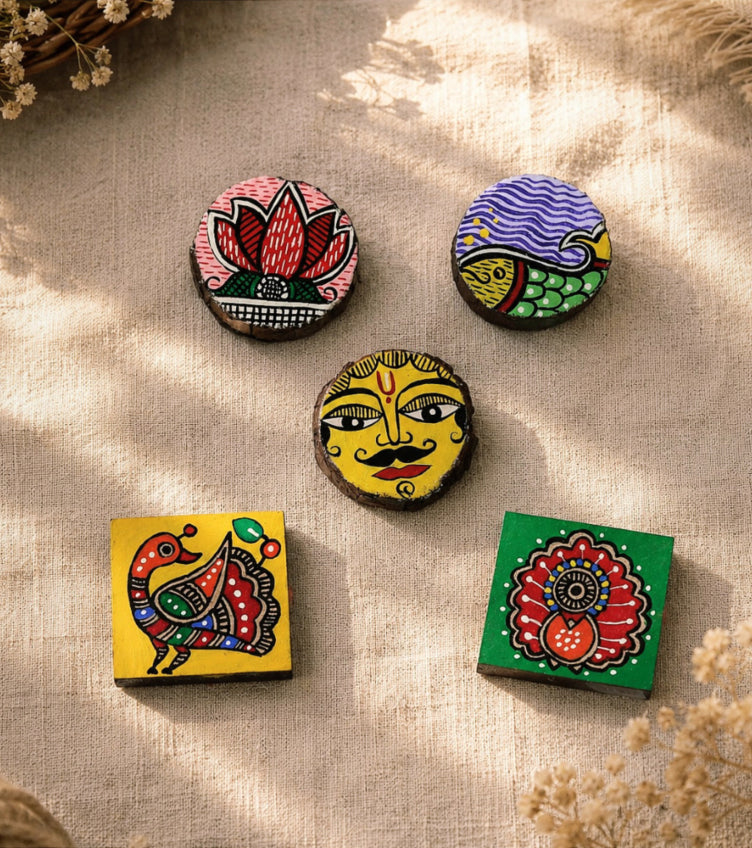 Madhubani Art Magnets