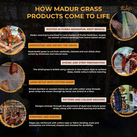 Madur grass coin pouch of midnapore - handcrafted