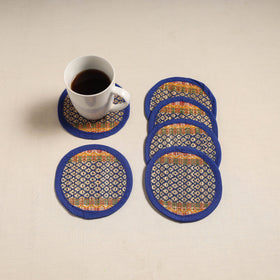 Madur grass round coaster of midnapore (set 6) 01