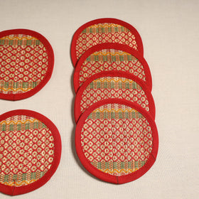 Madur grass round coaster of midnapore (set 6) 02