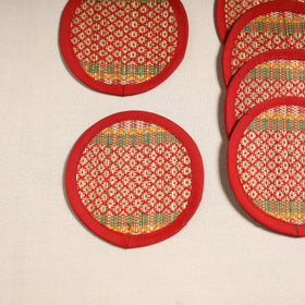 Madur grass round coaster of midnapore (set 6) 02