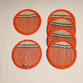 Madur grass round coaster of midnapore (set 6) 03