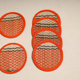 Madur grass round coaster of midnapore (set 6) 03