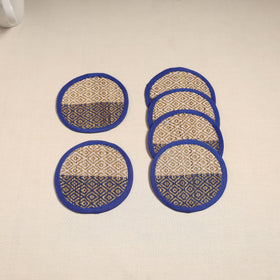 Madur grass round coaster of midnapore (set 6) 04