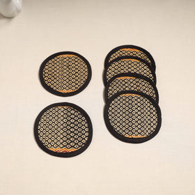 Madur grass round coaster of midnapore (set 6) 06