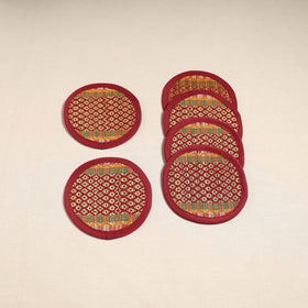 Madur grass round coaster of midnapore (set 6) 07