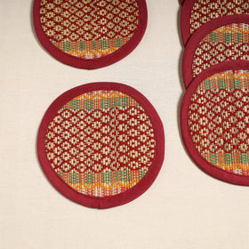 Madur grass round coaster of midnapore (set 6) 07