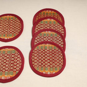 Madur grass round coaster of midnapore (set 6) 07
