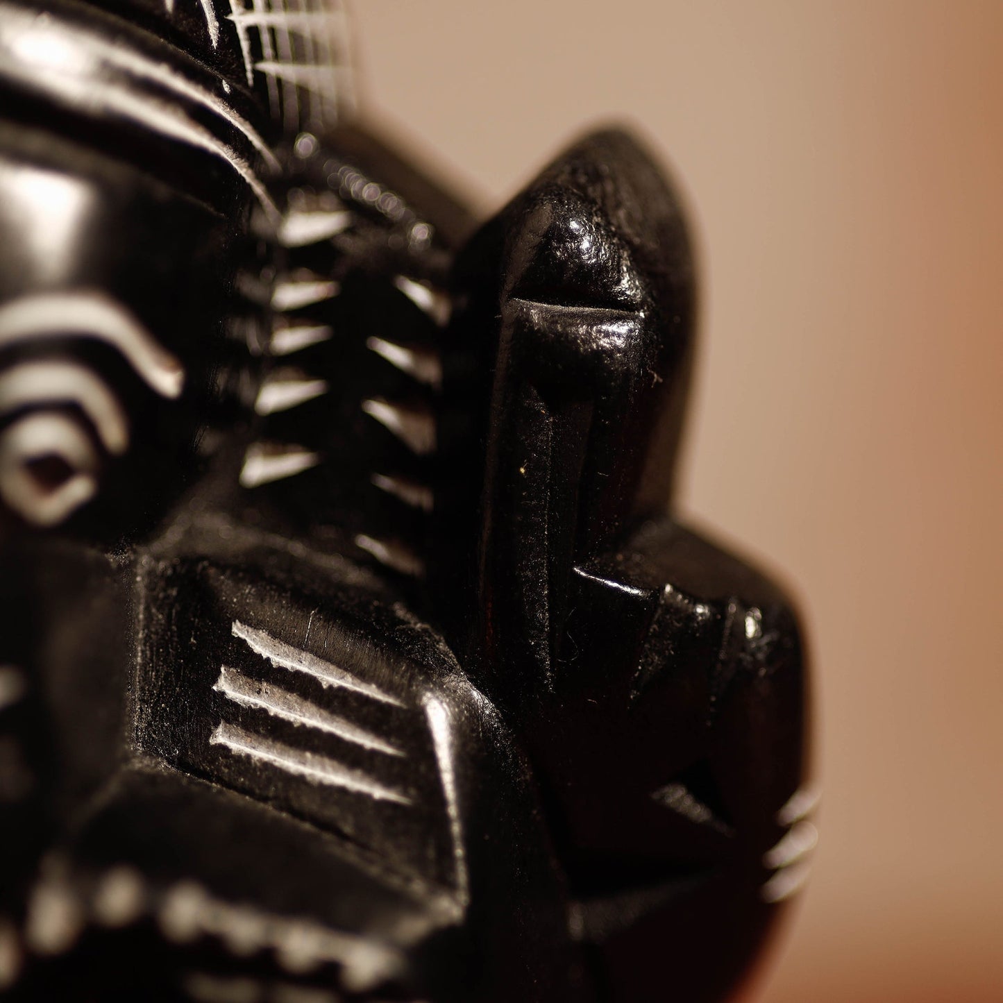 Mahabalipuram Stone Carving Chaturbhuja Lord Ganesha Idol 