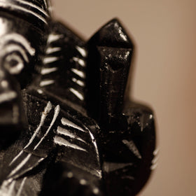 Mahabalipuram Stone Carving Chaturbhuja Lord Ganesha Idol