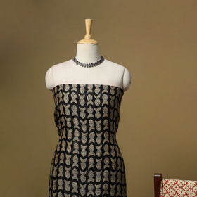 Maheshwari silk bagru hand 3pc unstitched dress material 09