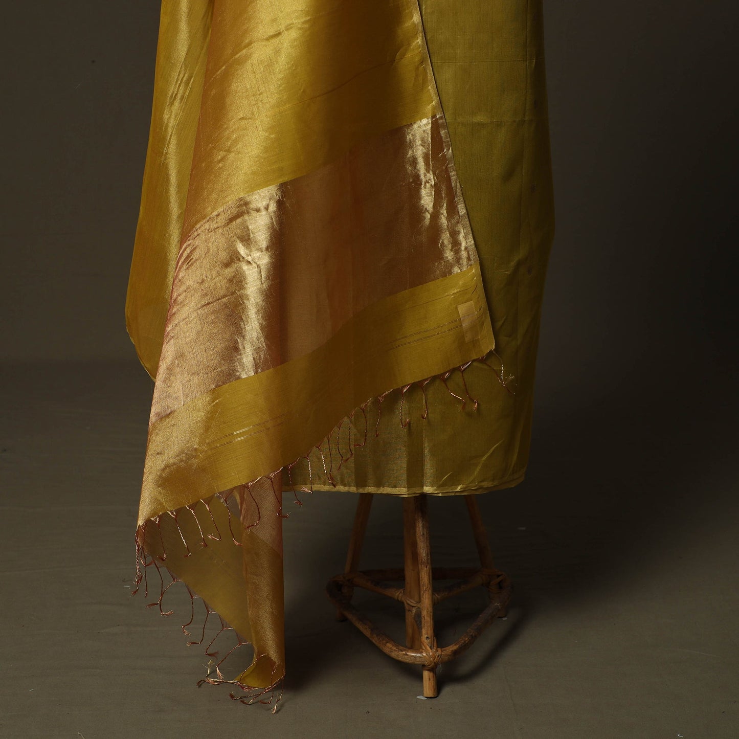 Maheshwari silk full tissue zari handloom 2pc unstitched