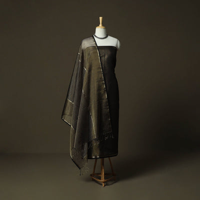 Maheshwari silk full tissue zari handloom 2pc unstitched