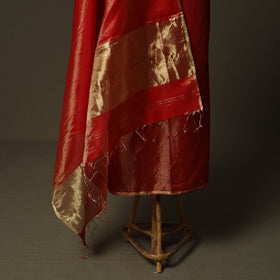 Maheshwari silk full tissue zari handloom 2pc unstitched